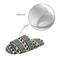 thumbnail image 5 of Xoenoiee Aztec Horse American Tribal Print Women Men Flannel Slippers, Slip on House Shoes Warm Breathable Fleece Slippers Open Toe House Shoes for Home Hotel, 10.5-11.5 W/9.5-10.5 M, 5 of 7