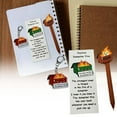 thumbnail image 4 of Funny Dumpster Fire Ballpoint Pen Acrylic Keychain Bookmark Set Funny Dumpster Fire Set Bookmark And Pen Set For Writing Enthusiasts 5ml Craft Table for Kids, 4 of 5
