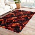 thumbnail image 1 of Flame Rugs for Living Room Bedroom - Fire Rug 6x8 - Abstract Carpet for Home Decor - Washable Non Slip Patterned Indoor Large Area Rug - Soft & Low Pile (ZL&763), 1 of 7