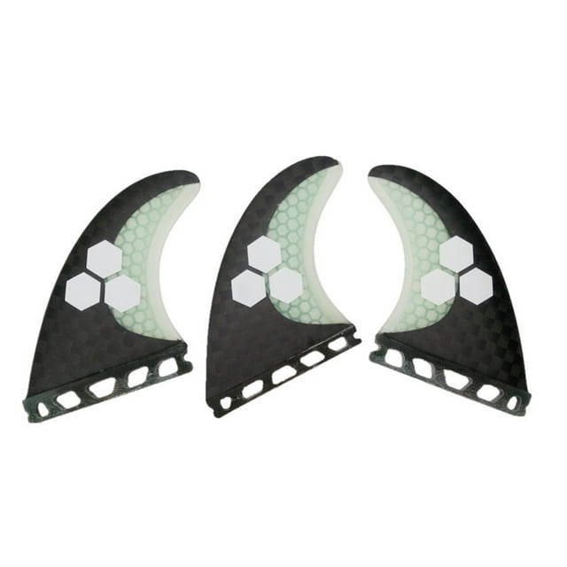 Single Surfing Fin Fiberglass Honeycomb Black And White Color With Fins Surfboard