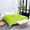 thumbnail image 2 of PiccoCasa Plush Microfiber Blanket 71" x 78" Plain Throw Blanket, Lime Green, 2 of 7