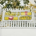 thumbnail image 4 of Drinks and Snacks Banner Sign 18 Inch x 48 Inch | 13 oz Vinyl with Metal Grommets | Heavy-Duty Single-Sided Outdoor Durable Printed High-Quality Weatherproof | Made in the USA, 4 of 6