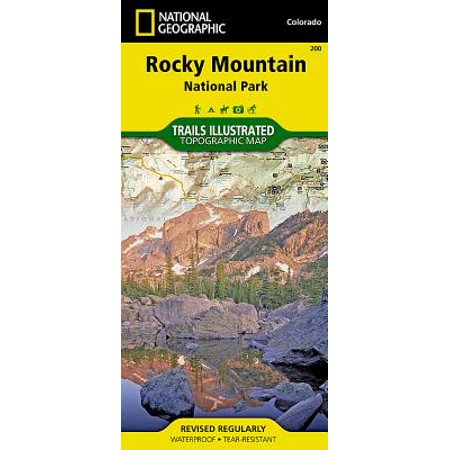 National geographic maps: trails illustrated: rocky mountain national park - folded map: