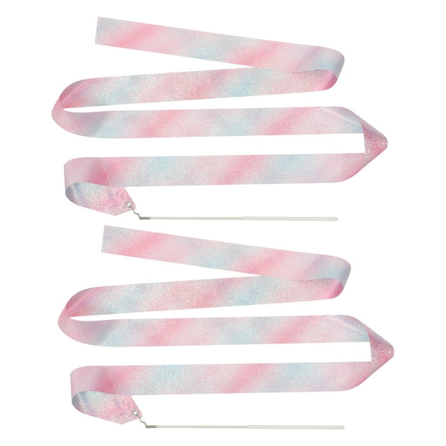 2Pcs Ribbon Dancing Wand Gymnastics Dance Streamers Party Favor Gymnastics Ribbon
