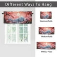 thumbnail image 6 of Cherry Blossoms Valance Rod Pocket Window Curtain for Kitchen Japanese Asian Watercolor Flowers Branch Window Valance for Bedroom Bathroom Living Room Dining Room Valances Set 54 by 18 in, 1 Panel, 6 of 6
