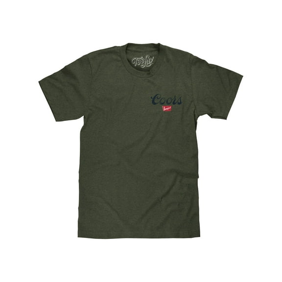 Tee Luv Men's Distressed Coors Banquet The Legend Double Sided Beer Shirt (L)