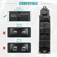thumbnail image 5 of Front Left Driver Side Power Window Switch Fit for Mazda 2 Sport Touring 2011-2014 No.DF73-66-350B, 5 of 7
