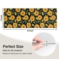 thumbnail image 5 of Black Sunflower Bud Pattern Kitchen Rug Mat,Kitchen Runner Rugs Non Skid Washable,Decorative Kitchen Floor Mats for Kitchen,Sink,Laundry,17"X47", 5 of 5