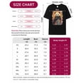 thumbnail image 7 of T Shirts for Women Short Sleeve Cotton Crewneck T-Shirt, Abstract Art Vintage Panda Tee Tops Casual Basic T-Shirts, XS-5XL Black XXL, 7 of 7