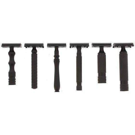 WCS Midnight Collection Razor 77B, Black Stainless Steel-Open Comb