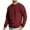 02 Wine, variant on guisaled Mens Crewneck Sweatshirts Solid Long Sleeve Casual Warm Pullover Tops Classic Fit Loose Comfort Soft Basic Sweatshirt Winter