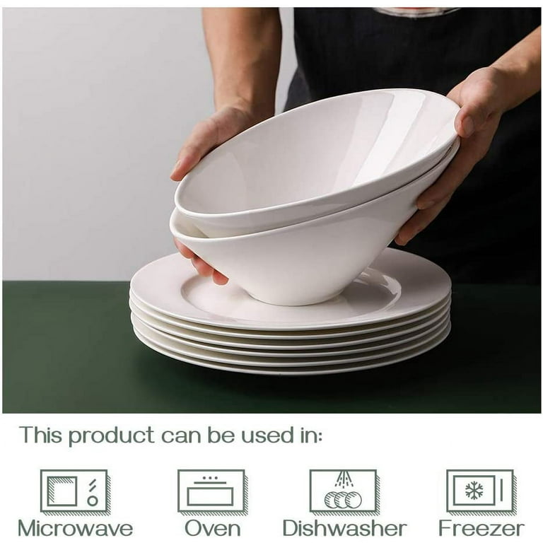 Large Salad Bowls, Serving Bowls, Microwave & Dishwasher Safe