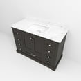 thumbnail image 6 of Lexora Home Dukes 48" Carrara Marble Top Single Vanity with Sink in Espresso, 6 of 10