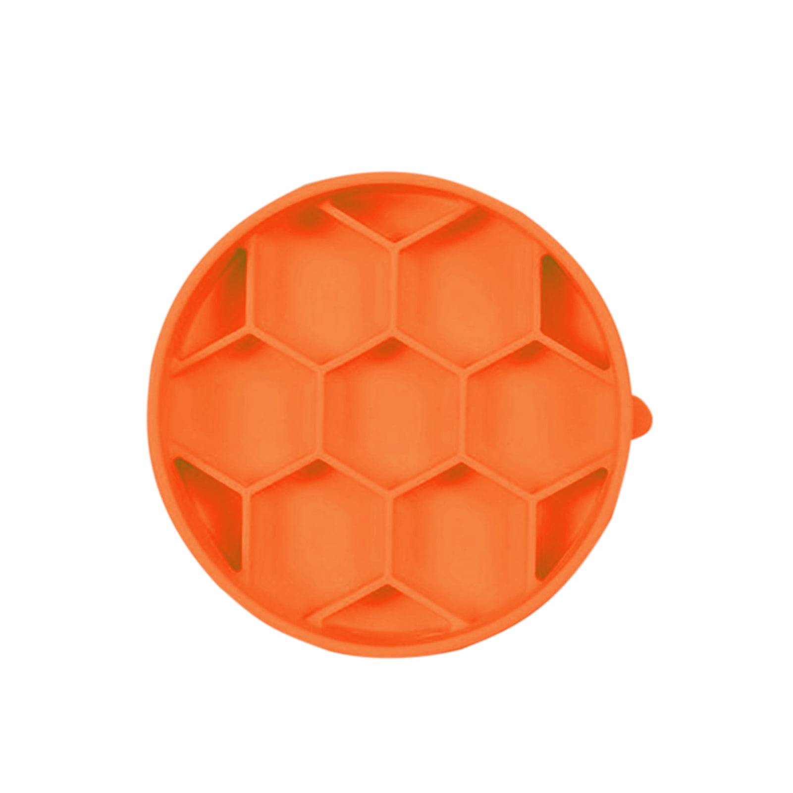 Silicone Slow Feeder Dog Bowl Honeycombs Design Fun Slow Feeder Dog Bowls with Non-Skid Suction Cup Anti-Gulping Pet Slow Eating Dog Bowls ​Interactive Bloat Stop Dog Bowls 