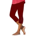 thumbnail image 2 of Women's Pants Fashion Yoga Pants Women Leggings For Summer High Waist Pant Knee Length Slim Fit Yoga Cropped Trouser, 2 of 7