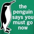 thumbnail image 3 of CafePress - The Penguin Says Dark T Shirt - Men's Classic Graphic Cotton T-Shirt, 3 of 4