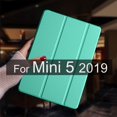 thumbnail image 1 of For ipad mini 5 4 3 2 1 Case Leather Stand Smart Tablet Cover Skin For iPad Mini 4 Case Mini 2 3 1 Mini 5 2019 Protective Shell Mini 5 Mint green, 1 of 6