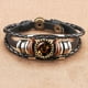 thumbnail image 1 of Pulseras para mujer, regalos para mujer, pulsera de 12 constelaciones, pulsera de cuerda de cuero, pulsera de cuerda tejida a mano para hombre y mujer, pulsera de cadena punk., 1 of 2