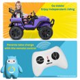 thumbnail image 6 of Kidzone Kids 12V 9AH Battery Powered Extra Wide Seat Ride On Truck with DIY License Plate, Off Road Big Wheels, Front Bumper, LED light, Remote Control, Bluetooth Music, 2 Speeds - Orange, 6 of 6