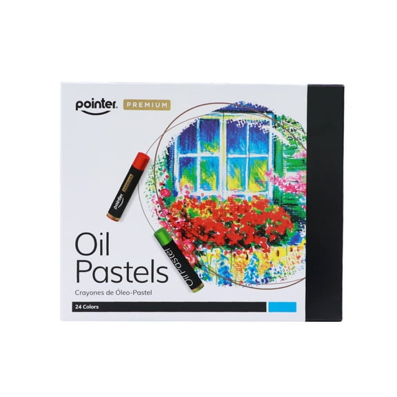 Pointer Premium Assorted Colors Oil Pastels 24 Count