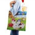 thumbnail image 4 of BadanamuBolso de tela con estampado de lienzo para mujer, bolsa de compras reutilizable y estética, con cremallera interior, regalo para mujer,40*45cm., 4 of 6
