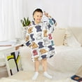 thumbnail image 6 of joogoo Blanket Hoodie for Puppy Dogs Cartoon Oversize Sweatshirt 3-14 YR L, 6 of 7