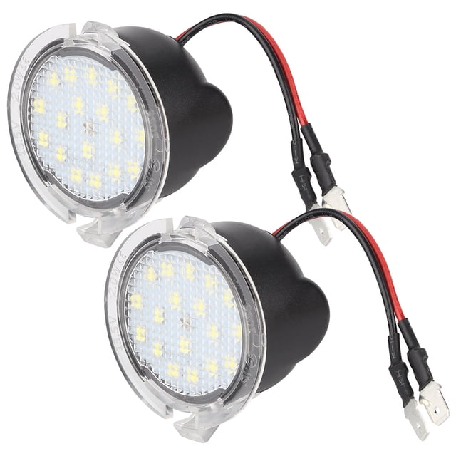 Mirror Puddle Light,1 Pair White LED Car Puddle Lights Rear Mirror Light Innovative Solution