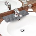 thumbnail image 2 of Silicone Faucet Guard 5°Slope Kitchen Guard 17 Inch Faucet Mat For Kitchen Silicone Draining Mat For Kitchen Bathroom (grey) Foldable Dish Rack Dish Pans for Washing with Stainless Steel Utensil Rack, 2 of 7