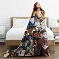 thumbnail image 4 of Blanket Matt Actor Dillon Throw Flannel Blankets Warm Soft Cozy Fuzzy Air Conditioning Blanket for Living Room Sofa Bed Gift Blankets for All Seasons 30"x40", 4 of 6