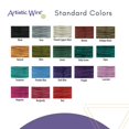 thumbnail image 5 of Alambre artístico calibre 24 chapado en plata resistente al deslustre color cobre artesanía joyería envoltura alambre color oro 15 yd, 5 of 5