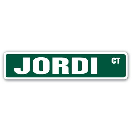 Player Street Sign - JORDI Street Sign catalan football player soccer george | Indoor/Outdoor | 24