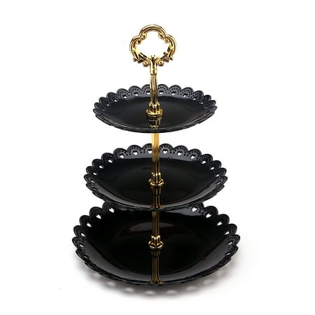 

3-Tier Cake Stand 3 Layers Wedding Cake Plate Stand Dessert Fruits Vegetable Placed Tool Wedding Birthday Party Cupcake Stand