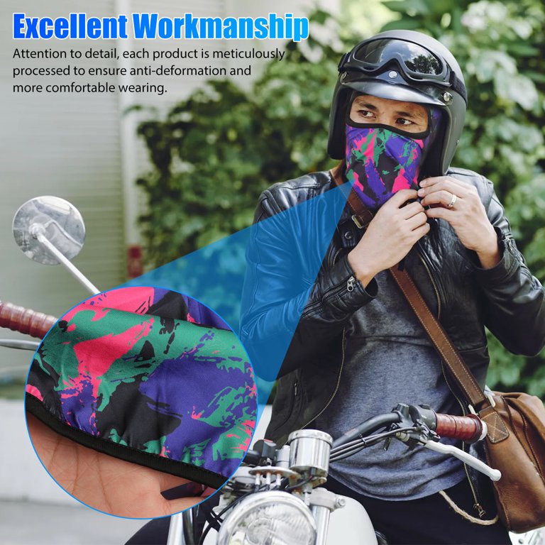 Balaclava Breathable Face Mask Motorcycle Headgear Helmet Motorbike Cycling  Sports Windproof Sunscreen Masks Moto Accessories