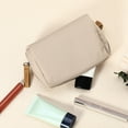 thumbnail image 6 of Small Makeup Bag for Purse Travel Handy Small Makeup Pouch Mini Portable Cosmetic Bag for Women Beige, 6 of 8