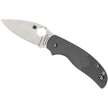 Spyderco Knives Spyderco Sage 5 Lightweight Folding Knife 3in Plain Gray FRN SPC123PGY