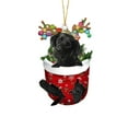 thumbnail image 1 of Decoraciones Del Árbol de Navidad Nuevos Lindos Calcetines de Navidad con Fronteras, Decoración Colgante Del Árbol de Navidad Del Perro, Regalo de Navidad, Regalos de Navidad Del Perro, 1 of 1