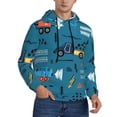 thumbnail image 2 of Daiia Construction Trucks for Men's Fashion Hoodies & Sweatshirts with Kangaroo Pocket Hooded Sweatshirt Breathable & Moisture Wicking-4X-Large, 2 of 7