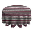 thumbnail image 4 of Green and Red Christmas Pattern Round Tablecloth 60"x60",Wrinkle Wipeable Table Cloth for Kitchen Dining Room Picnic Patio Party, 4 of 6