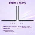 thumbnail image 7 of Lenovo Yoga Slim 7X Touch Laptop, 14.5" 3K OLED, Snapdragon X Elite 12-Core, 16GB LPDDR5X RAM, 2TB SSD, WiFi 7, Win11 Pro, Copilot+ PC, Backlit Keyboard, 7 of 7