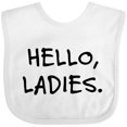 thumbnail image 3 of Inktastic Hello, Ladies Boys Baby Bib, 3 of 4