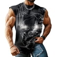 thumbnail image 7 of adaychics Horror Tank Tops for Men Skull Crewneck Fashion Graphic Tank Tops Summer Sleeveless Shirts for Gym Workout, 7 of 7