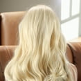 thumbnail image 3 of Unique Bargains 1 Pc Big Curly Long Hair Hair Wig High Temperature Fiber 30in Human Wig Gold Tone for Women, 3 of 6