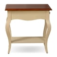 thumbnail image 3 of Leick Meuble Table d'Appoint en Bois Finition Ivoire Blanc Cassé, 3 of 7