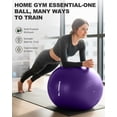 thumbnail image 3 of Pelota de ejercicio Trideer para yoga, pilates y fitness, 5 tamaños, 3 of 8