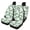 Green Floral, variant on Uourmeti Flower Pattern Car Seat Covers 3 Pieces Car Seat Cover Full Sets Durable Fashion Suitable for Trucks Most Sedans