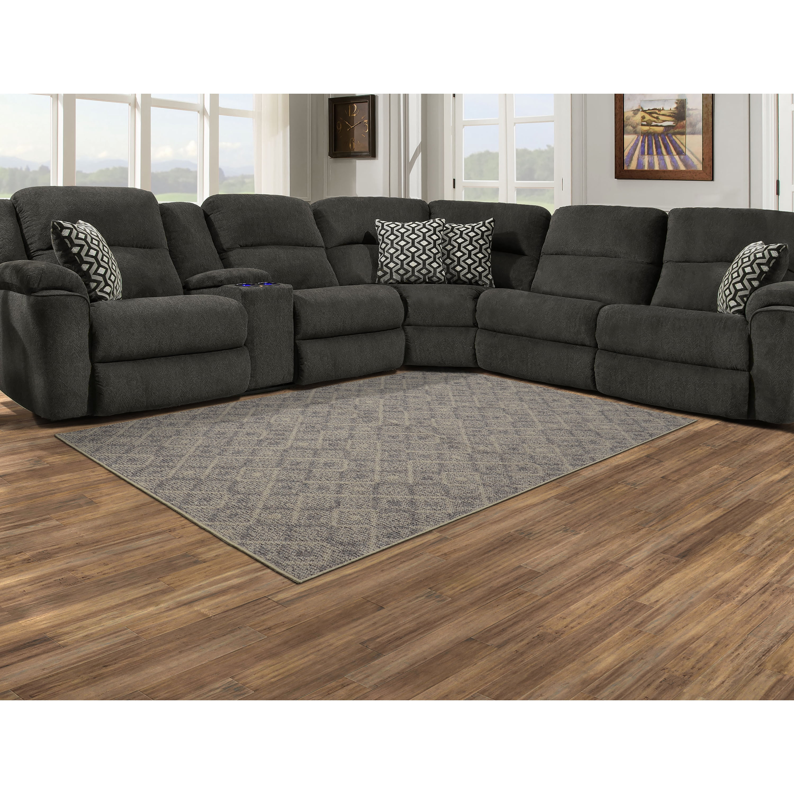 Garland Rug Classic Berber Earth Tone Indoor Area Rug, 5' x 8'