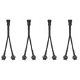 thumbnail image 4 of Hovano 4PCS 40 inch 4Pin Extension Cords and 4PCS 2-Way Splitters for LED Motorcycle ATV Trikes Golf Car Light Multi-Color Neon Strip Trucks Rock Lights, 4 of 6