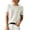 502_White, variant on T Shirts for Women,Round Neck Blouson Sleeve T Shirt Plain Loose Casual Short Sleeved Blouse,White Women Blouses