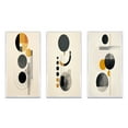 thumbnail image 2 of Designart "Minimal Circular Geometric Art II" Modern Geometric Framed Wall Art Set Of 3 - Grey Abstract Frame Gallery Wall Set For Home Decor, 2 of 6