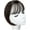 Biack Brown, variant on Aorsher Womens Hair Accessories 10 Inch Synthetic Wig Womens Thin Hair Hair Accessories Hairpieces with Bangs Chocolate Brow